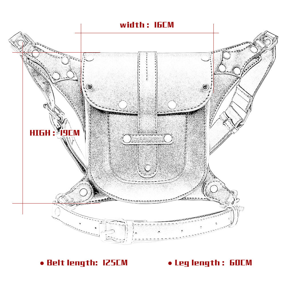 Shoulder Crossbody Punk Tactical Waist Bag