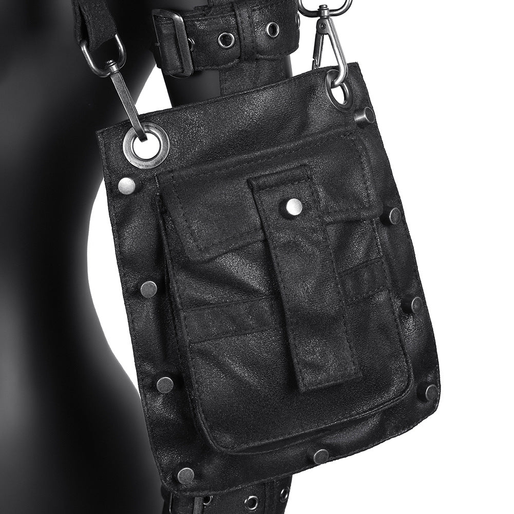 Rock and Roll Biker Bag Steampunk Armor Shoulder Bag