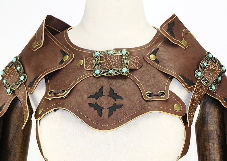Steampunk armor shawl vest COSPLAY prom performance