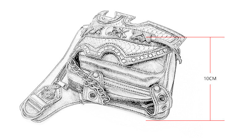 Steampunk Biker Bag Shoulder Crossbody Female