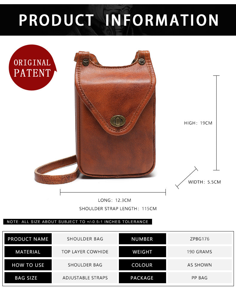 Retro cell phone bag women shoulder crossbody bag
