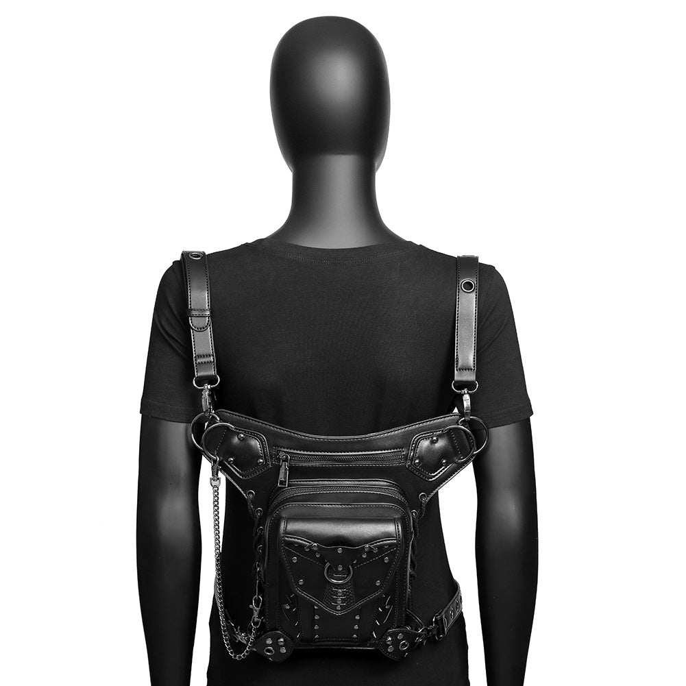 Steampunk Chain Bag Biker Waist Bag