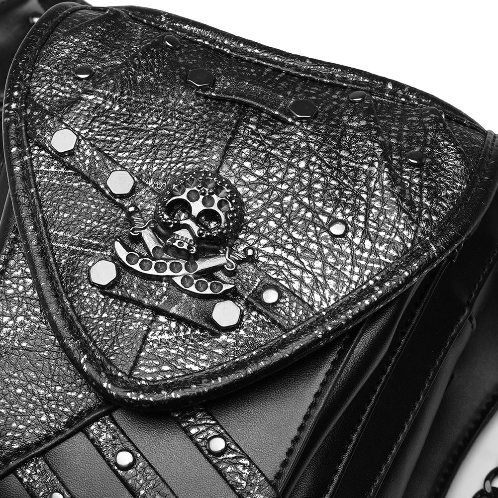 Steampunk Color Clash Skull Cell Phone Bag