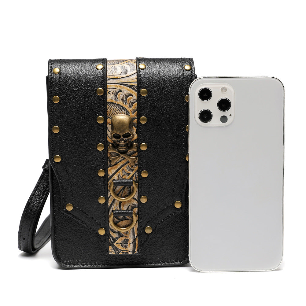 Small Square Bag Outdoor Cell Phone Vintage Waist Pack