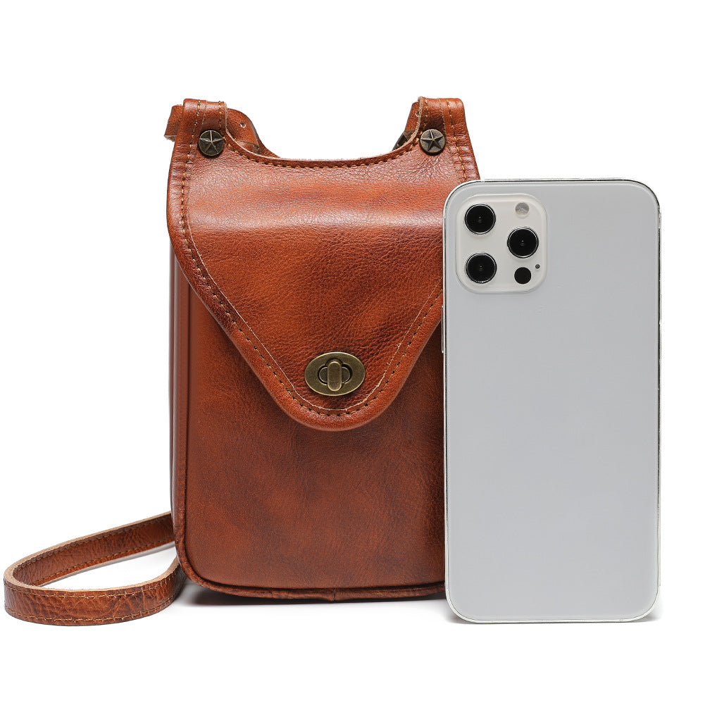 Retro cell phone bag women shoulder crossbody bag