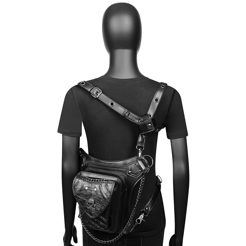 Steampunk Color Clash Skull Cell Phone Bag