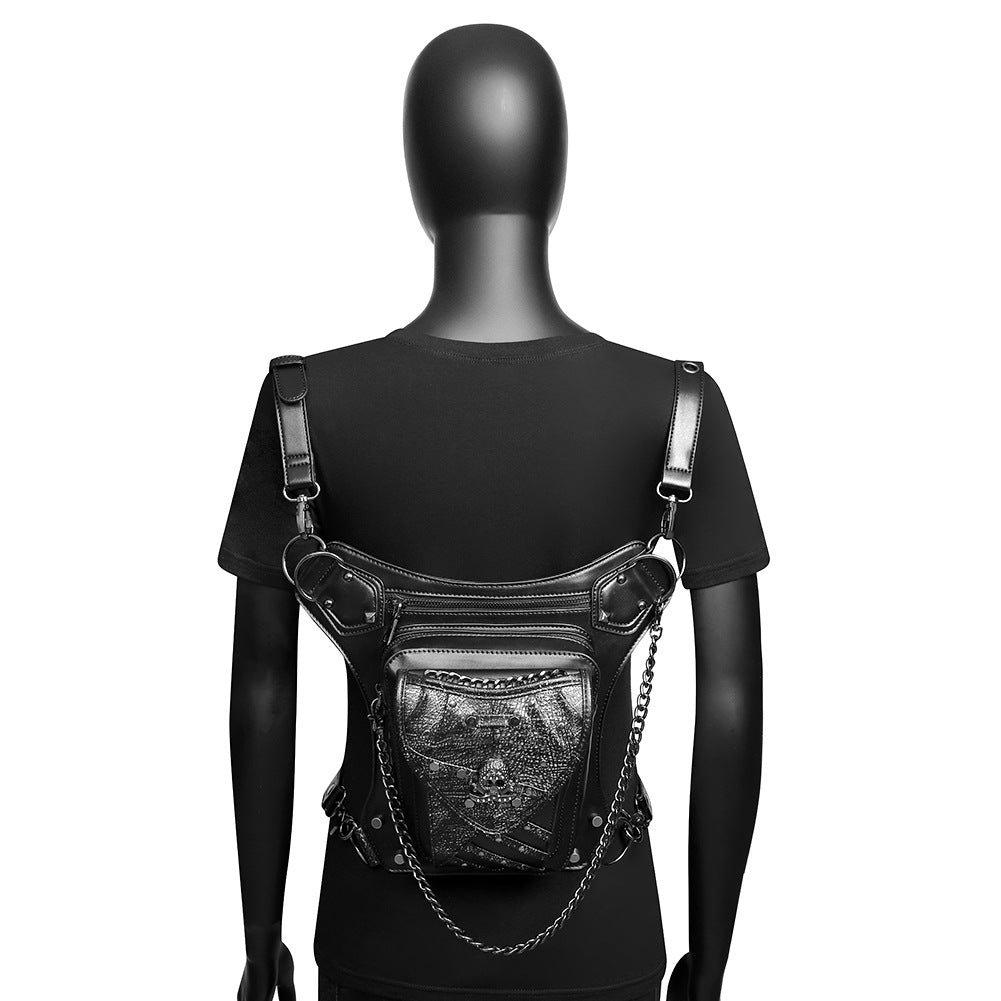 Steampunk Color Clash Skull Cell Phone Bag