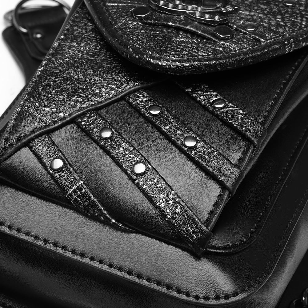 Steampunk Color Clash Skull Cell Phone Bag