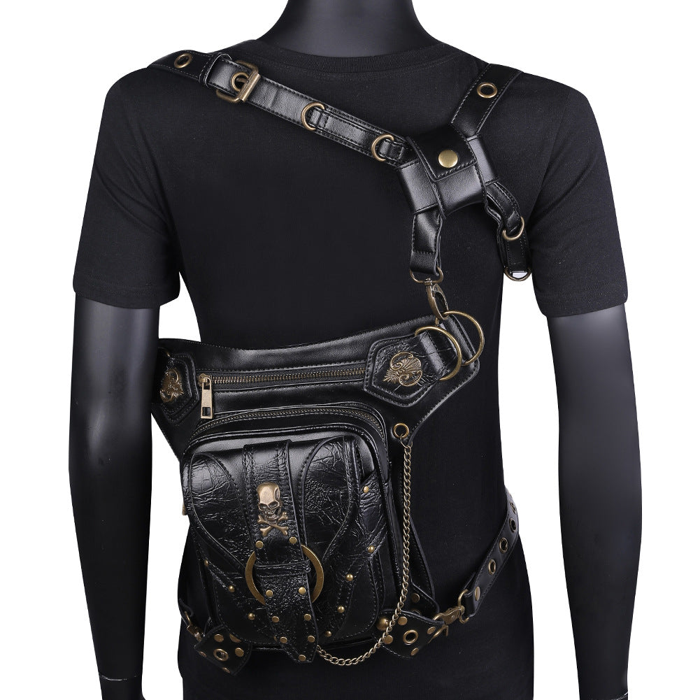 Punk Chain Outdoor Skull Biker Bag