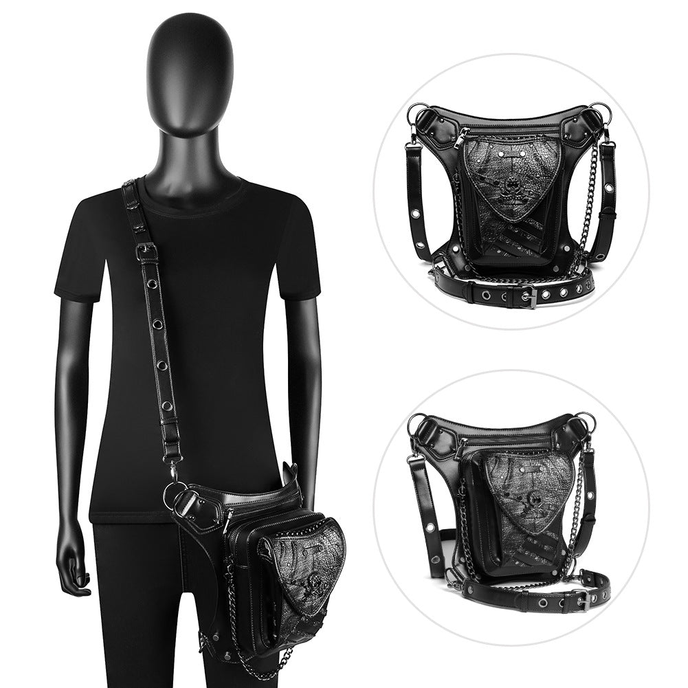 Steampunk Color Clash Skull Cell Phone Bag