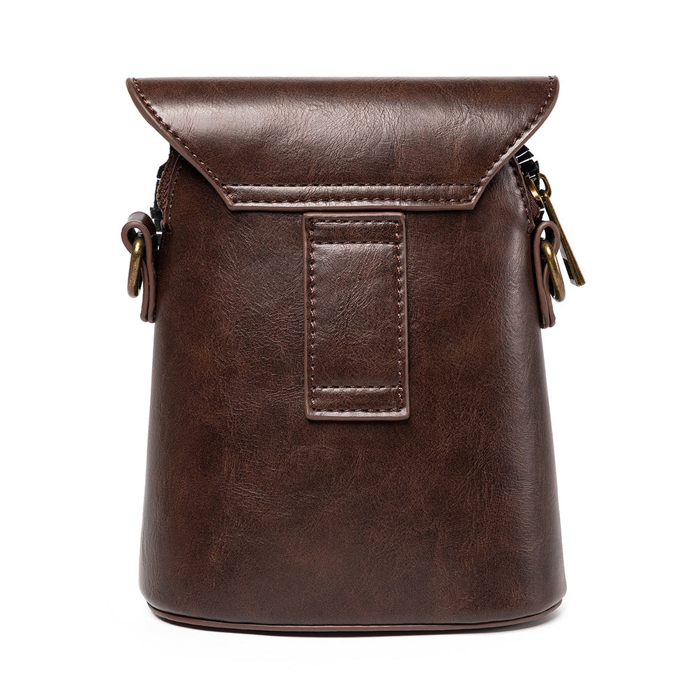Mid-century Steampunk Owl MINI Crossbody Bag