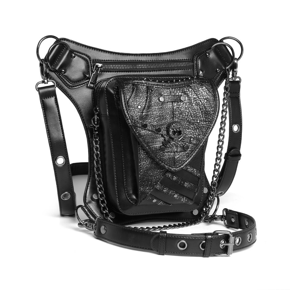 Steampunk Color Clash Skull Cell Phone Bag
