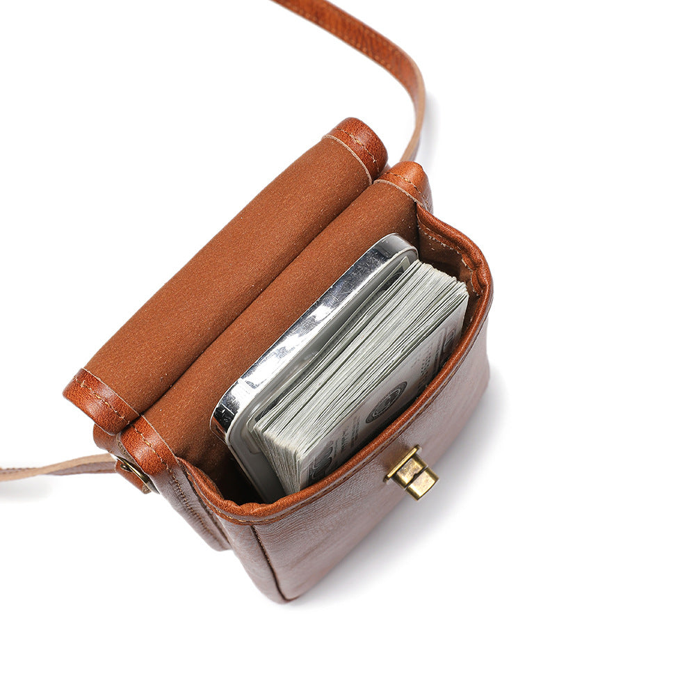 Retro cell phone bag women shoulder crossbody bag