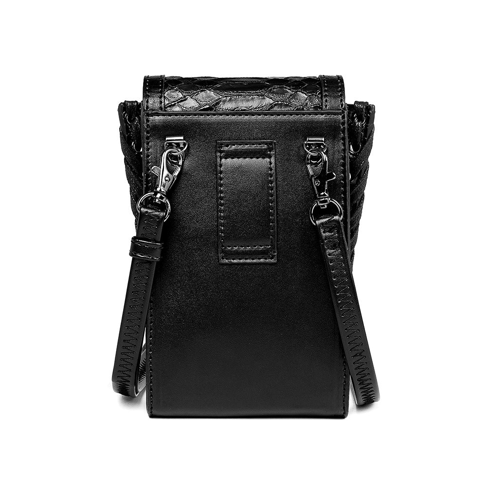 Ladies Shoulder Crossbody Bag Outdoor Skull Biker Bag Cell Phone Bag