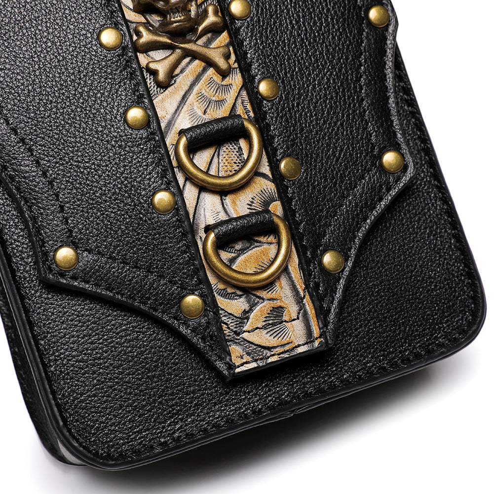Small Square Bag Outdoor Cell Phone Vintage Waist Pack