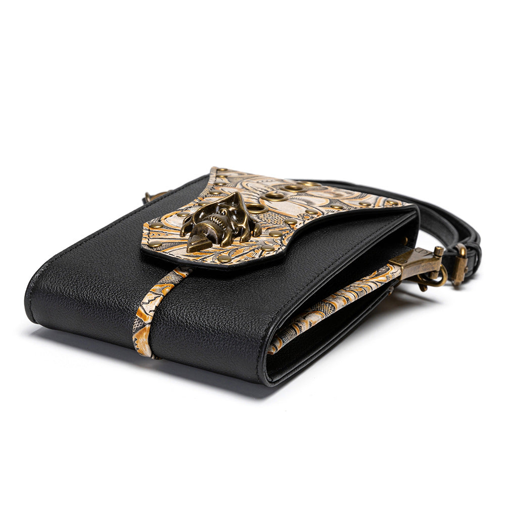 Retro Handbag Women Rivet Cell Phone Waist Bag
