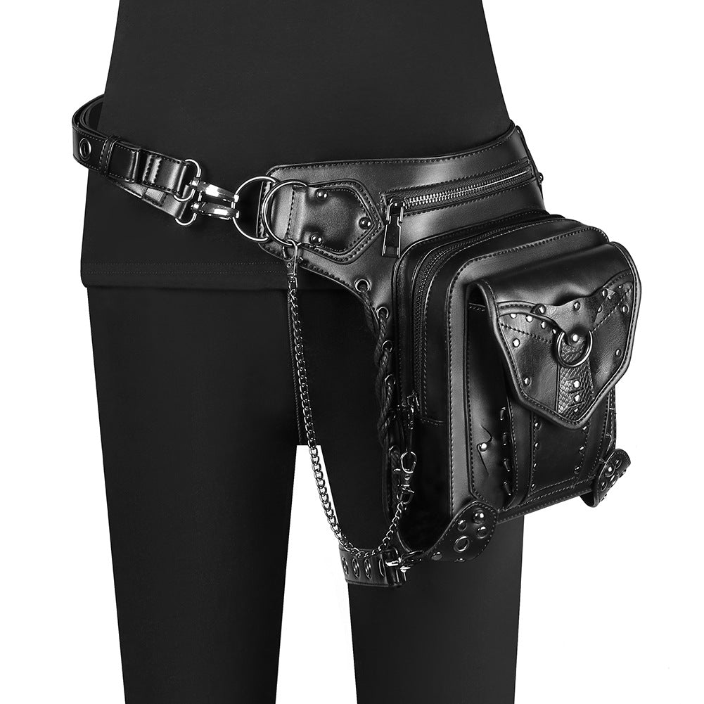 Steampunk Chain Bag Biker Waist Bag