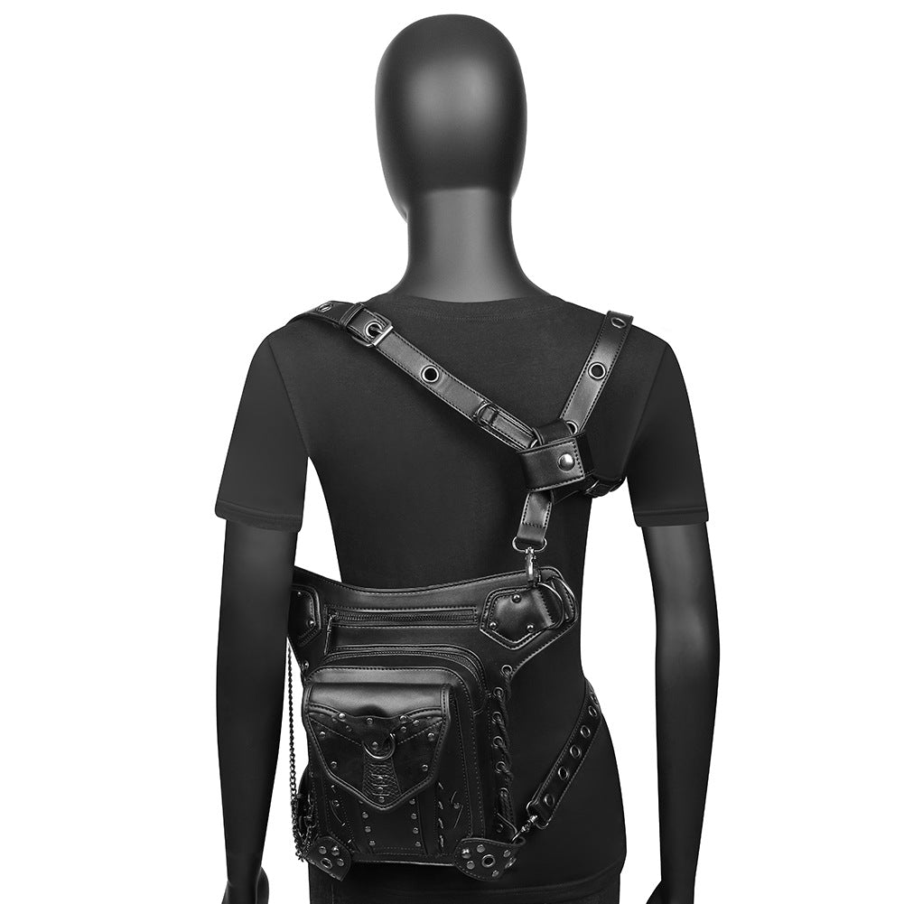 Steampunk Chain Bag Biker Waist Bag