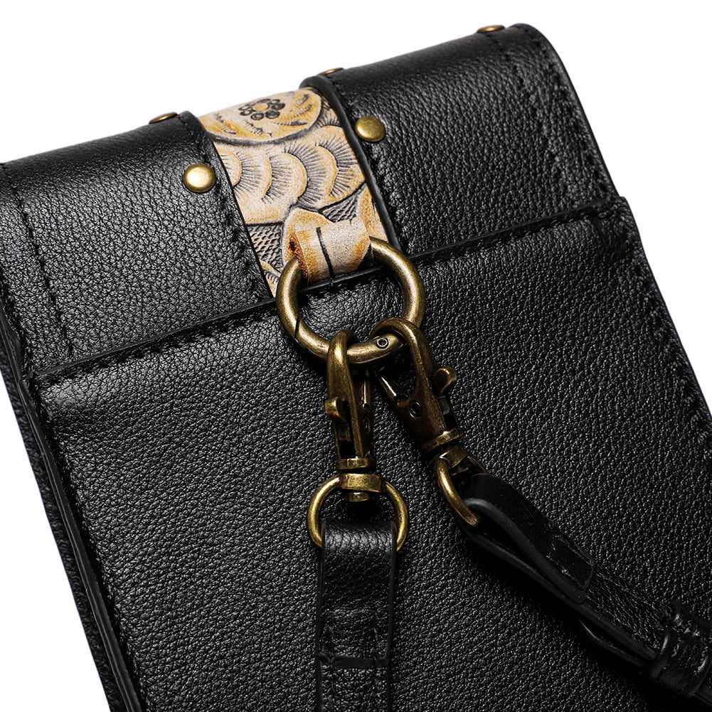 Small Square Bag Outdoor Cell Phone Vintage Waist Pack