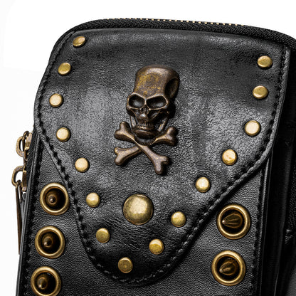 Skull Rivet Outdoor Cell Phone Bag