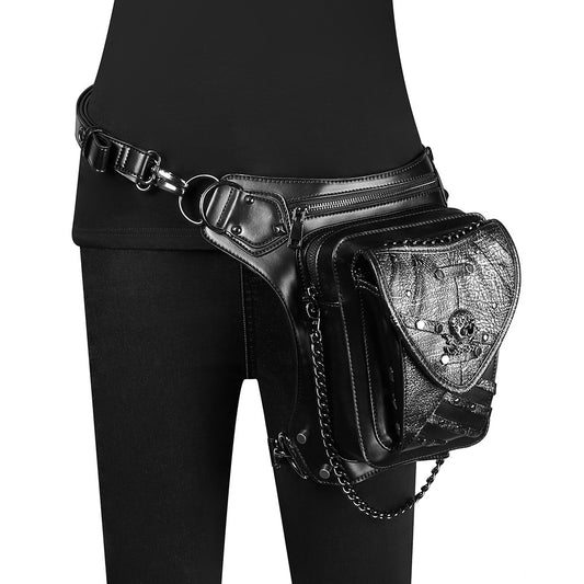 Steampunk Color Clash Skull Cell Phone Bag