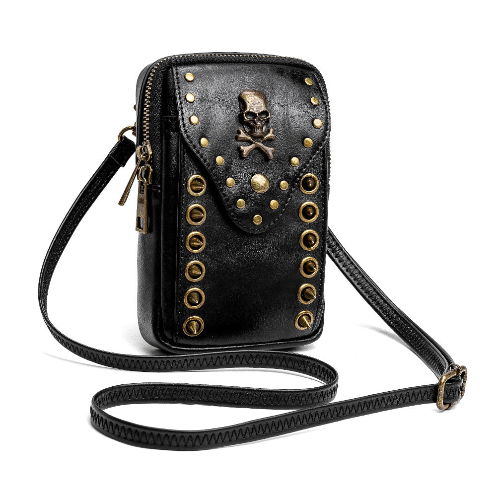 Skull Rivet Outdoor Cell Phone Bag