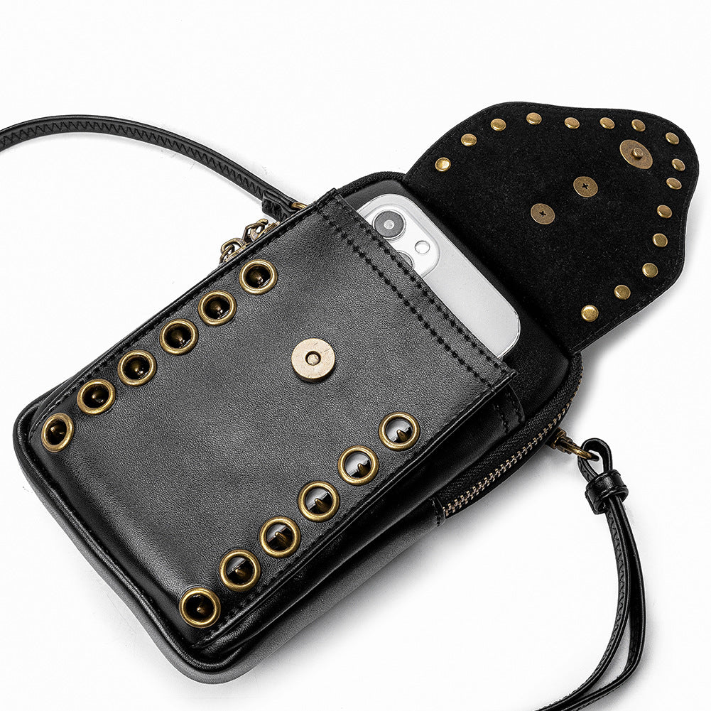 Skull Rivet Outdoor Cell Phone Bag
