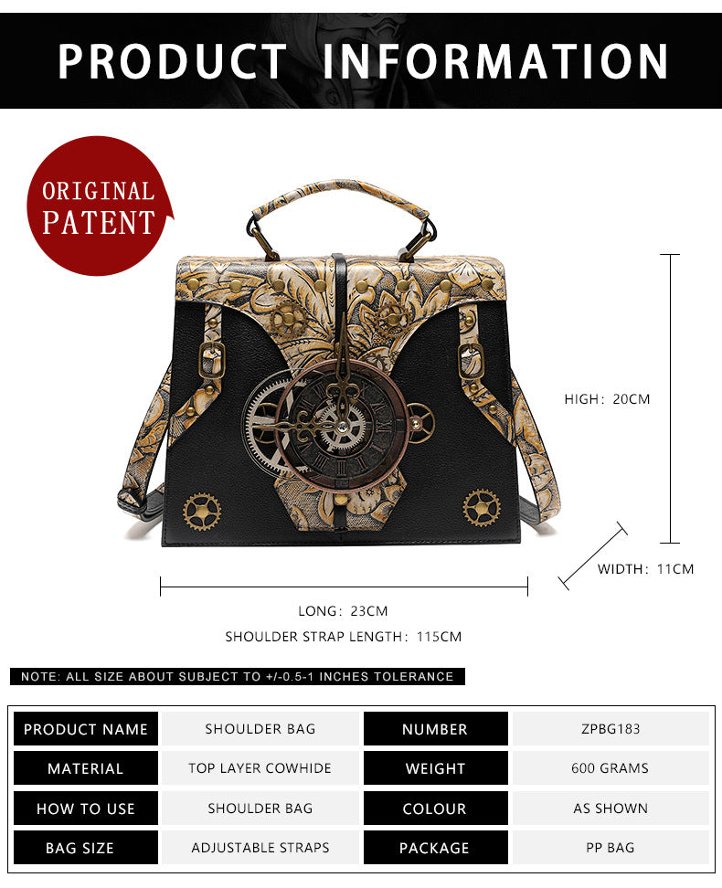 Embossed Handbag