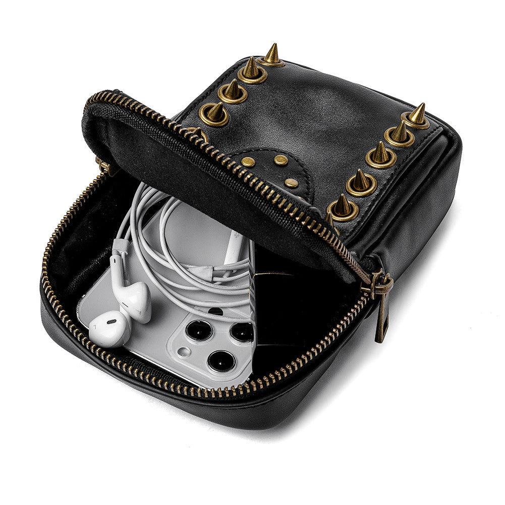 Skull Rivet Outdoor Cell Phone Bag